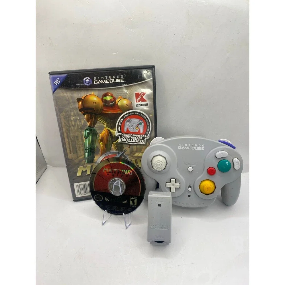 Metroid Prime K Mart Exclusive w wireless wavebird control Nintendo GameCube